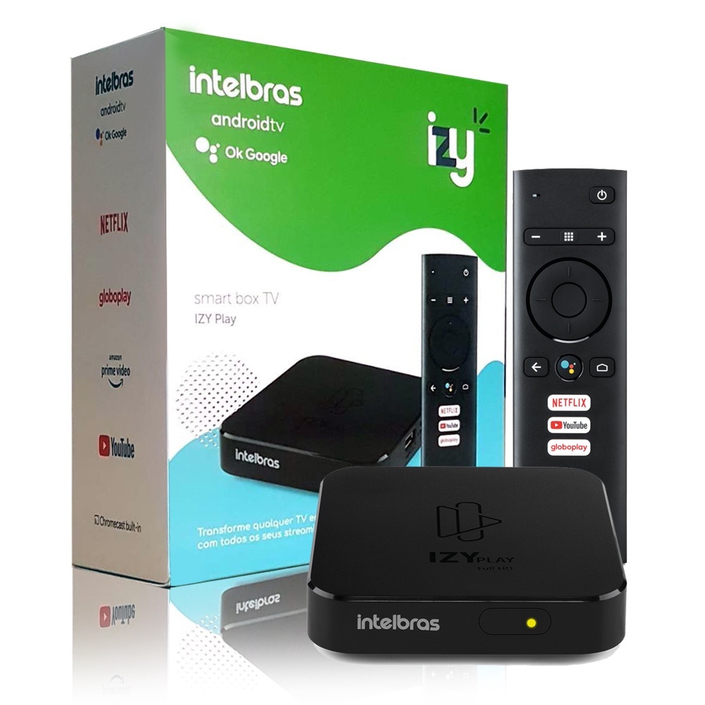 Smart Box Tv Android Intelbras Izy Play 1 ano de GARANTIA com nota