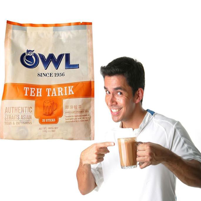 Jual TehBubuk OWL TEH TARIK 1 PACK ISI 20 SACHET ORIGINAL SINGAPORE