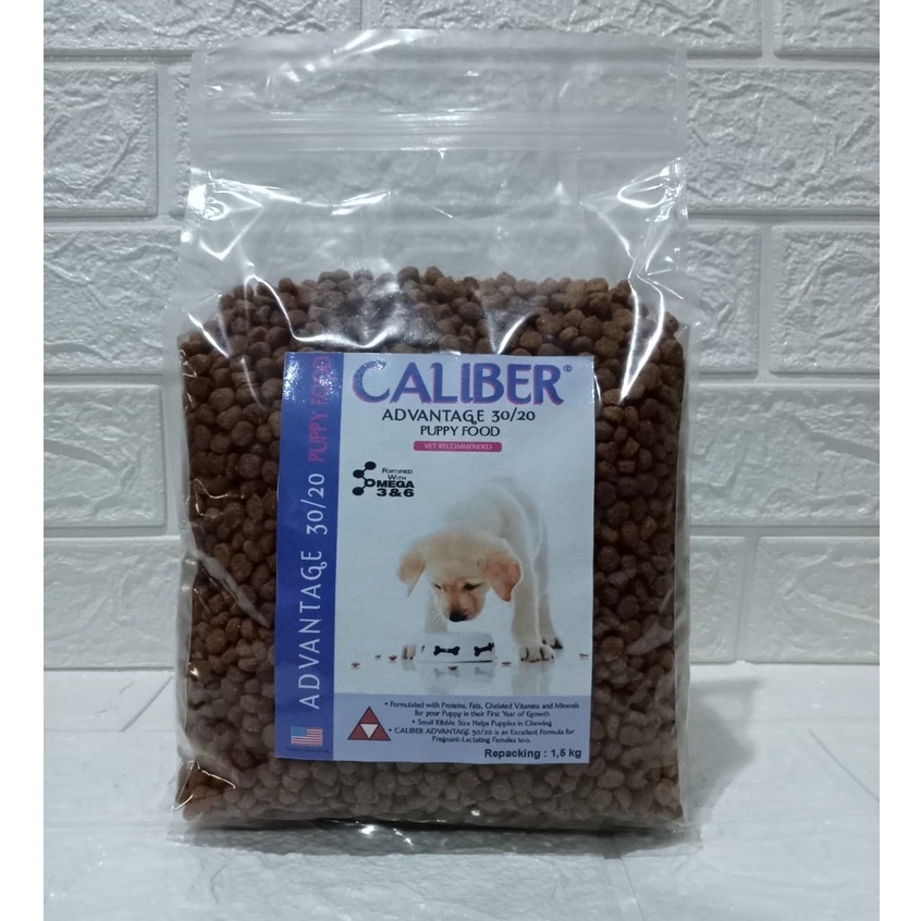 Jual Dog Food Caliber PUPPY REPACK 1,5 kg Shopee Indonesia