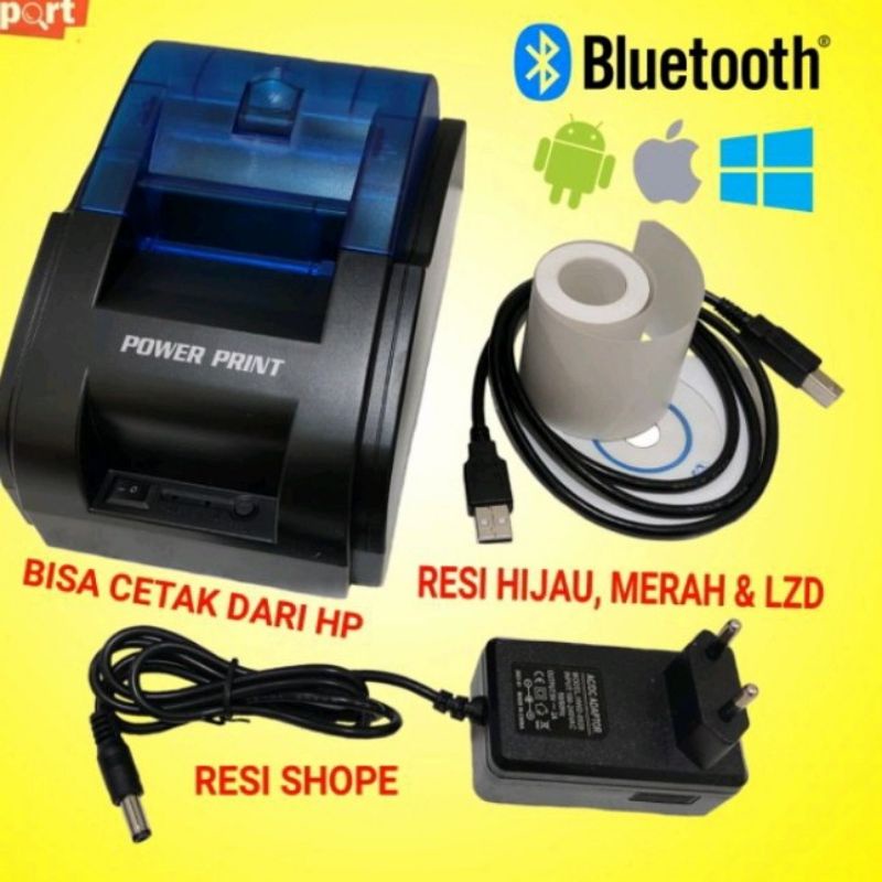 Jual Printer Thermal Bluetooth cetak resi Shopee Indonesia