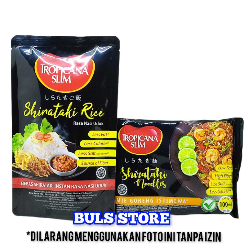 Jual Tropicana Slim Shirataki Noodle Mie Goreng/Rice Aman Untuk