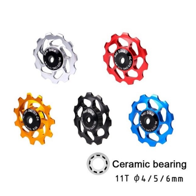 Jual PULLEY CERAMIC ETA BIKE 11T BEARING SEALED JOCKEY keramik shimano