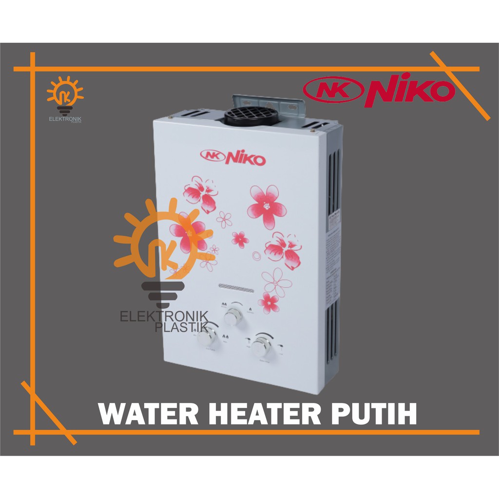Jual Gas water heater Niko Nk 6LN PUTIH !!!!TERMURAH!!!! Shopee Indonesia