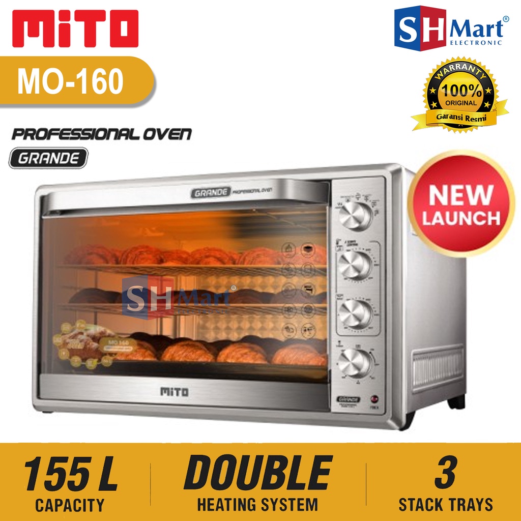Jual OVEN LISTRIK MITO PROFFESIONAL GRANDE MO160 KAPASITAS 155 LITER