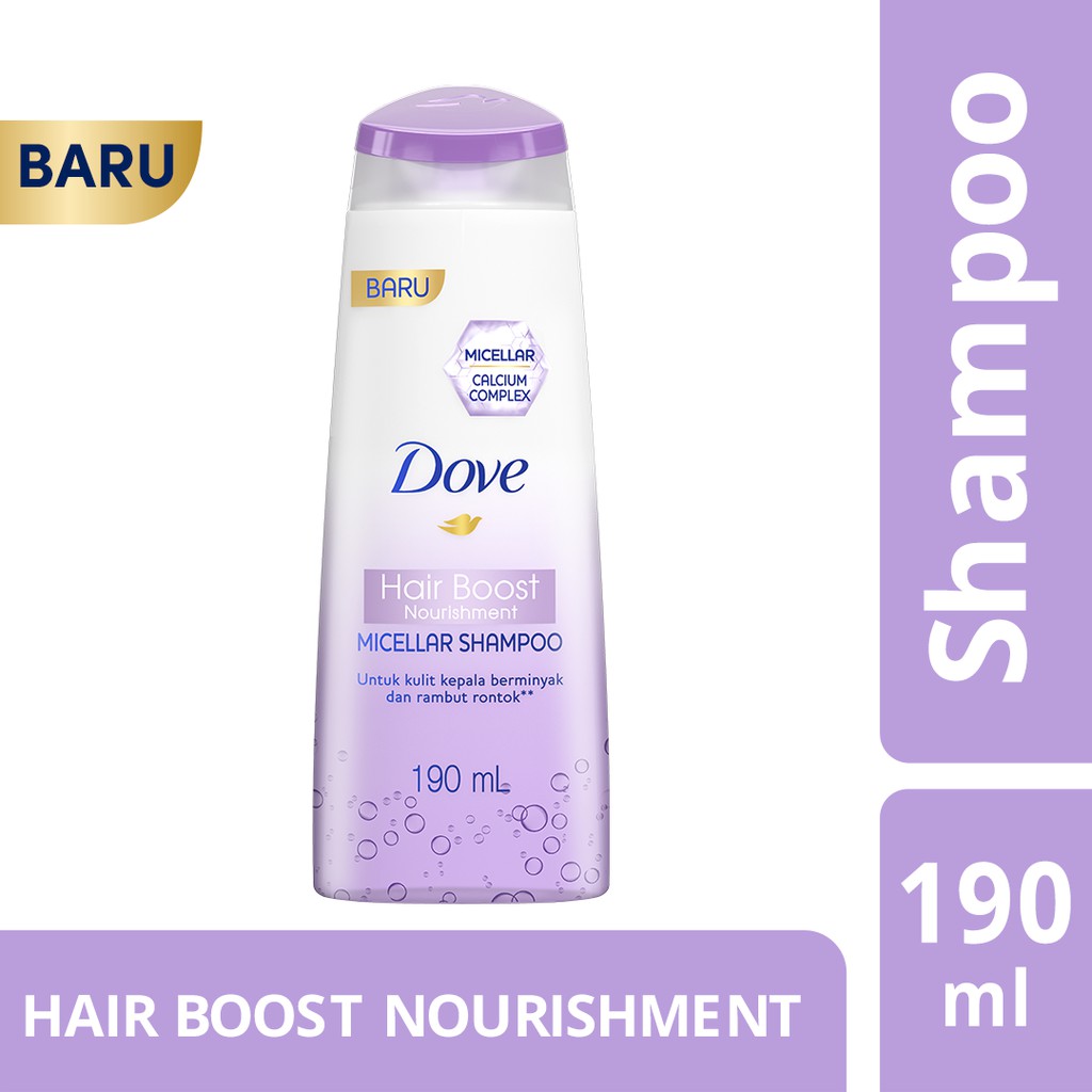 Jual Dove Micellar Shampoo Hair Boost Nourishment Perawatan Rambut