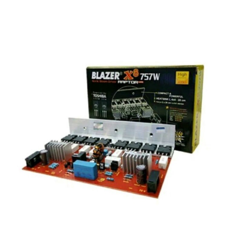 Jual Kit Power Amplifier 757Watt Stereo Blazer X8 Raptor Shopee Indonesia