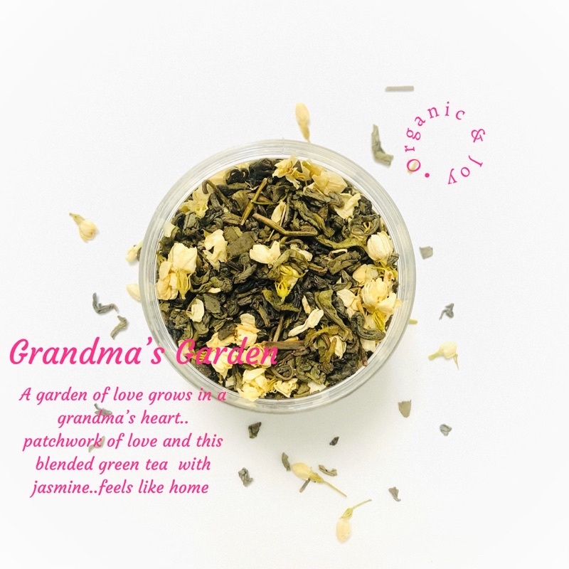 Jual Organic&Joy• Grandma’s Garden Tea Blend (Teh hijau melati/Green