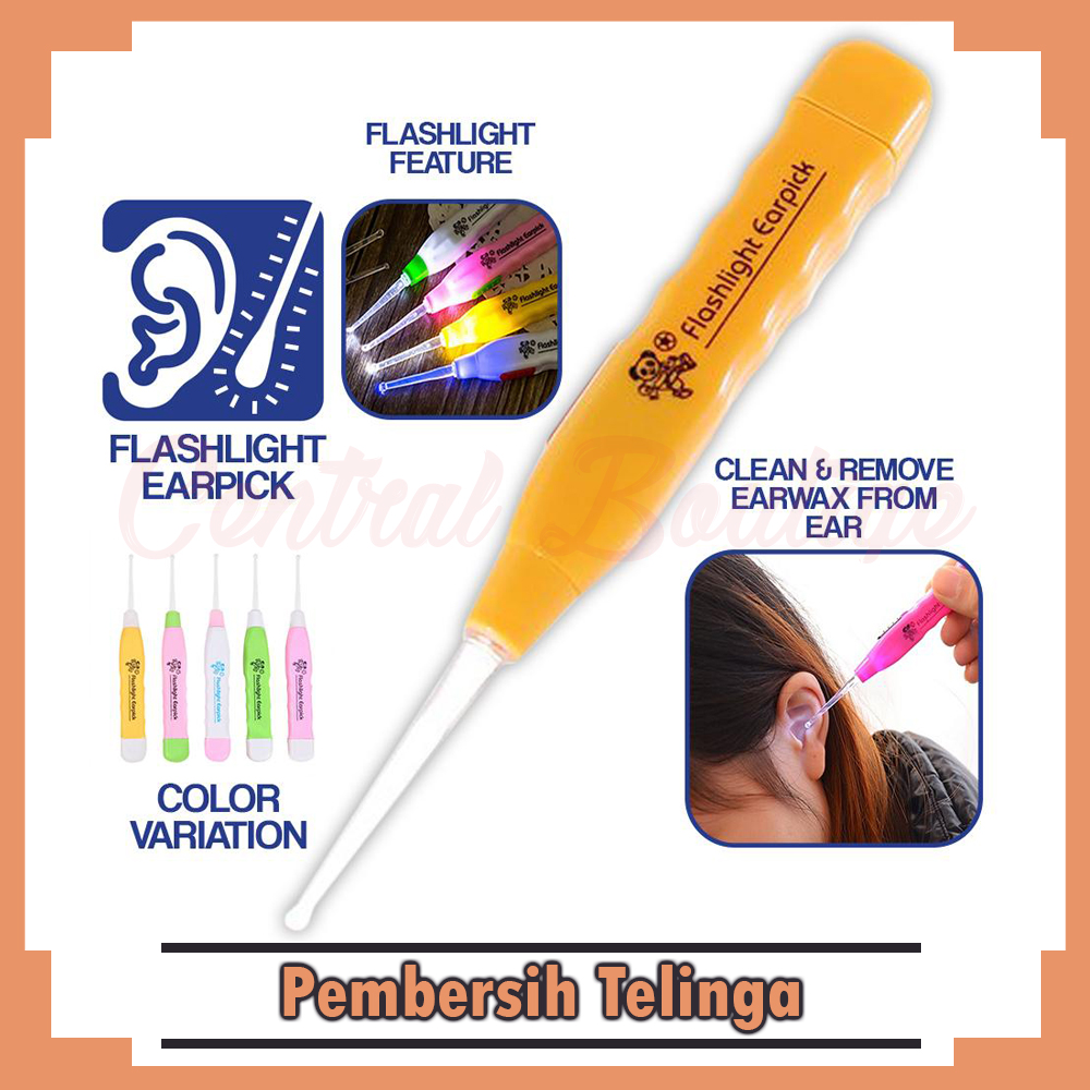 Jual Korek Kuping LED Alat Pembersih Kotoran Telinga Anak Senter