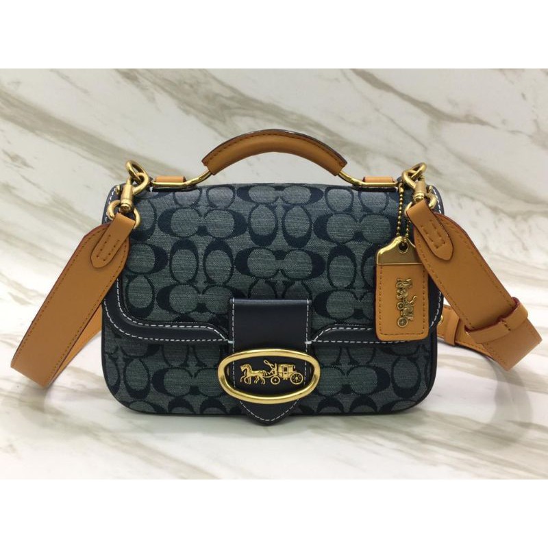 Jual Coach Riley Top Handle 22 In Signature Chambray Shopee Indonesia