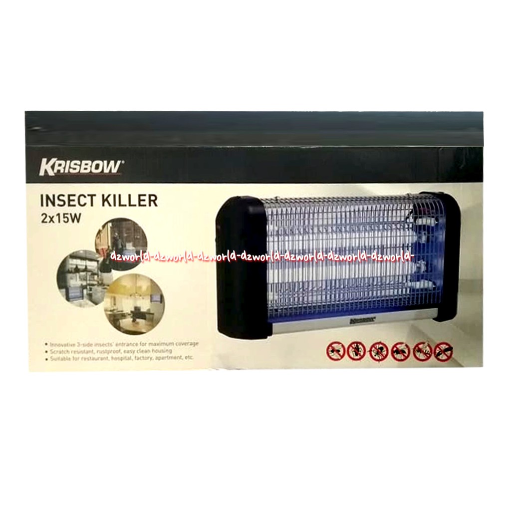 Jual Krisbow Insect Killer 2x15w Alat Perangkap Nyamuk Alat Pembunuh