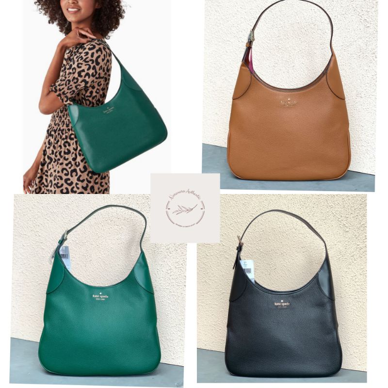 Jual Kate Spade Aster Shoulder bag Black/Warm gingerbread/deep jade