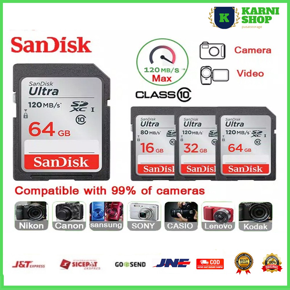 Jual MEMORI KAMERA MEMORY CAMERA DSLR SDHC 16GB 32 Gb SDCARD SD CARD