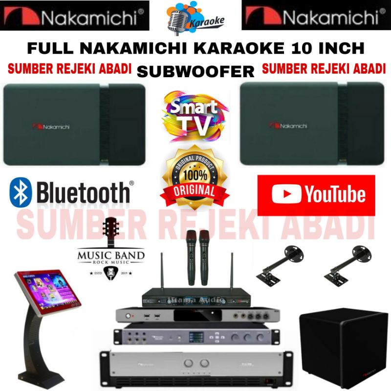 Jual PAKET SOUND SYSTEM KARAOKE FULL NAKAMICHI 10 INCH PLAYER PART1