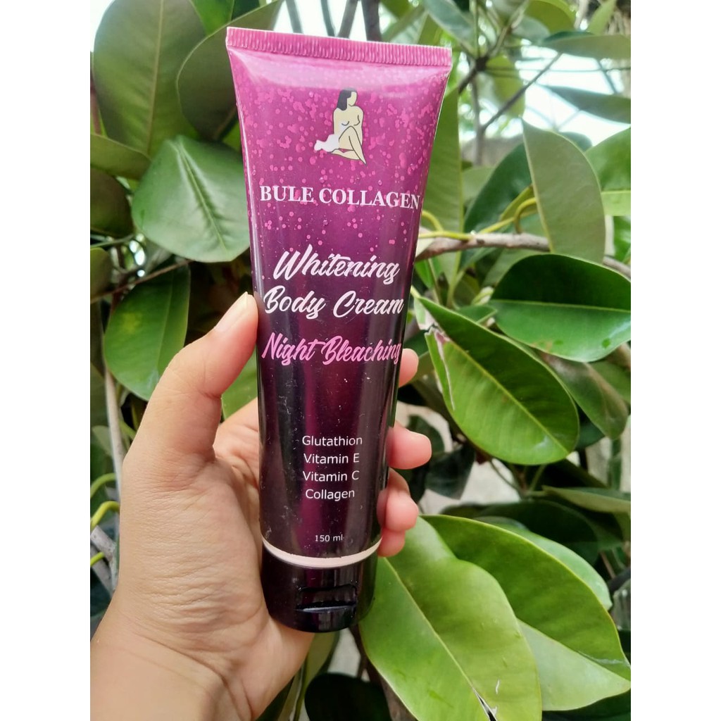 Jual Bule Collagen Whitening Body Cream NIght Bleaching 150ml Shopee