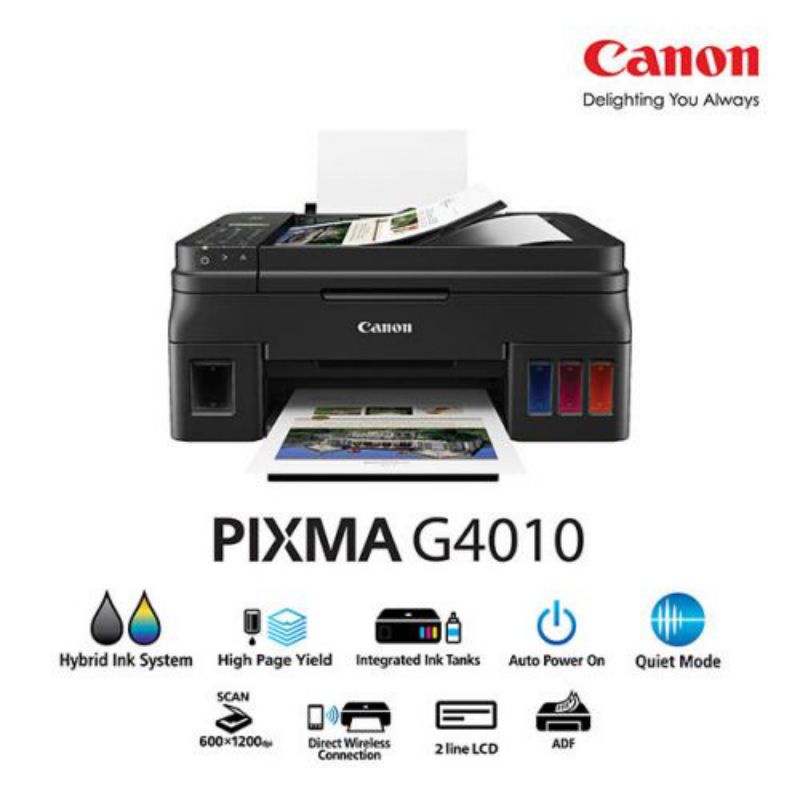Jual printer Canon G4010 PRINT SCAN COPY FAX wifi & ADF (KHUSUS GRAB