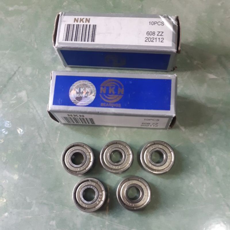 Jual bearing bering laher 608ZZ NKN ORIGINAL / bearing fan AC Shopee