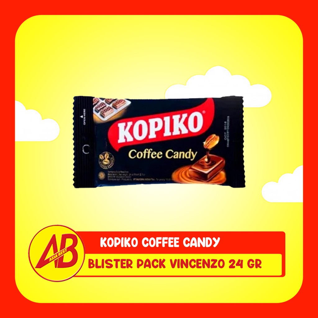 Jual KOPIKO COFFEE CANDY BLISTER PACK PERMEN KOPI VINCENZO 24 GR (8