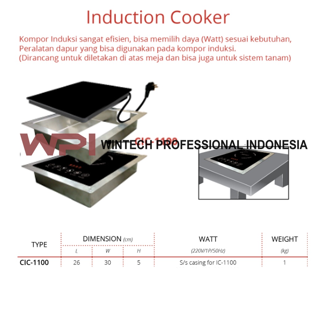 Jual Getra CIC1100 CIC1100 CIC 1100 Casing Induction Cooker Tempat