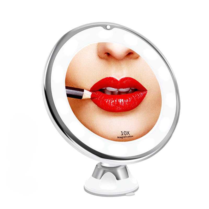 Jual LED kaca cermin makeup Make Up Zoom pembesar 10X Mirror dengan