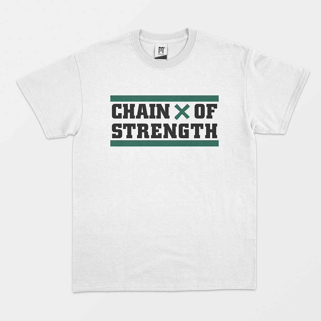 Jual Tshirt Chain of Strength "True Till Death" White Shopee Indonesia