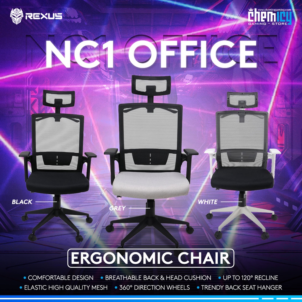 Jual Rexus NC1 Ergonomic Office Chair / Kursi Kantor Shopee Indonesia