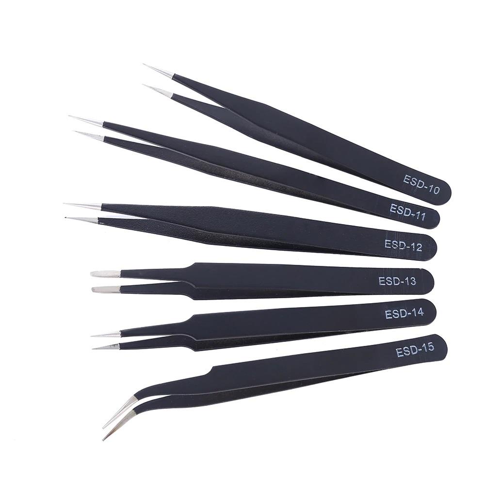 Jual PINSET TWEEZER HRC40 LURUS BENGKOK ESD15 ESD12 ESD13 TWEEZERS