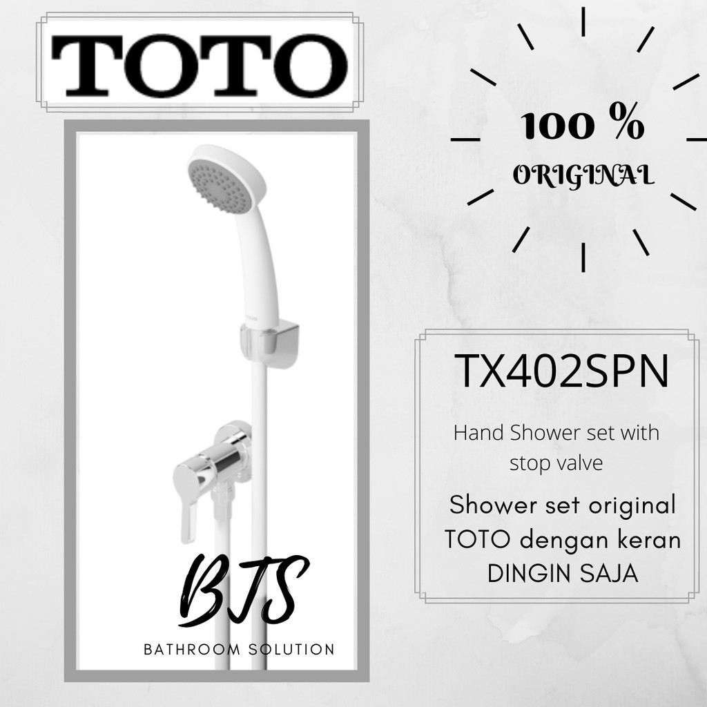 Jual Hand shower mandi SET TOTO kepala selang keran DINGIN SAJA