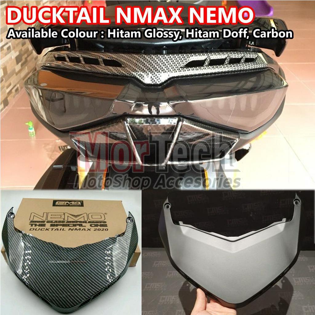 Jual Ducktail Nmax Carbon by Nemo Sirip Lampu Stop Nmax Carbon Duck