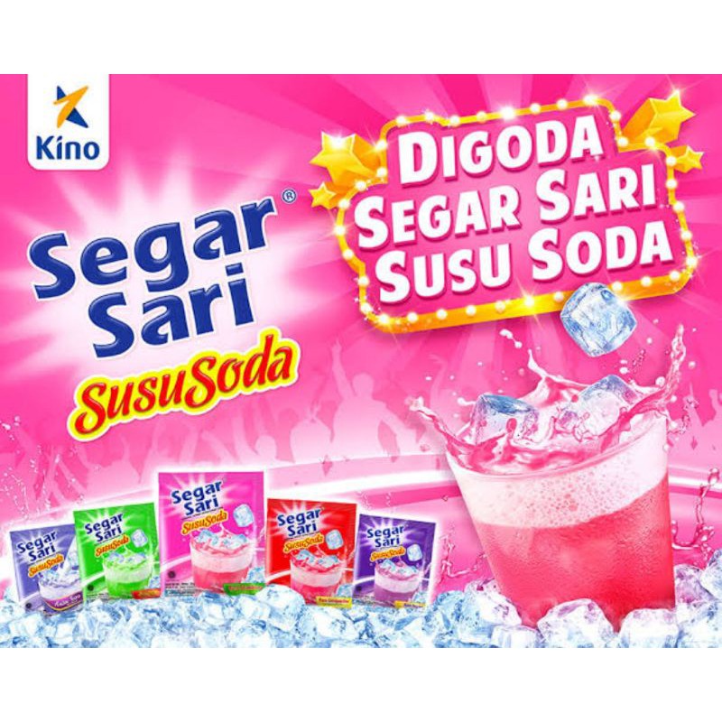 Jual Minuman serbuk Segarsari susu soda 1 rtg isi 10 sachet x 20gram