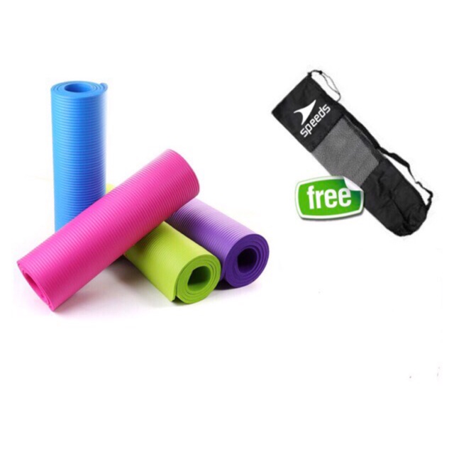 Jual SPEEDS Yoga Mat 10mm NBR Import / Matras Yoga Import Shopee