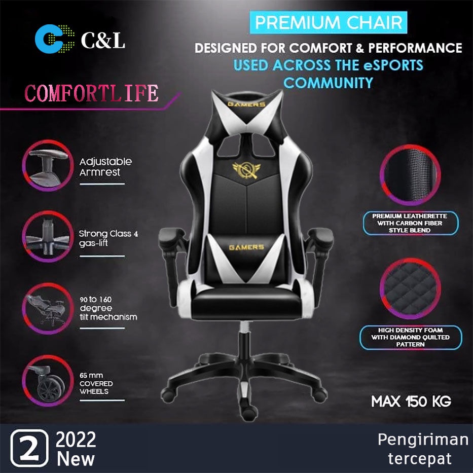 Jual kursi gaming murah gaming chair kirim alas mouse kursi kantor
