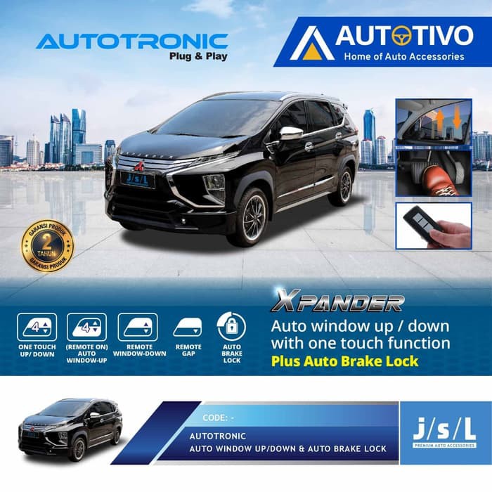 Jual Plug and Play Auto WIndow Up Down Autolock Brake Lock Xpander