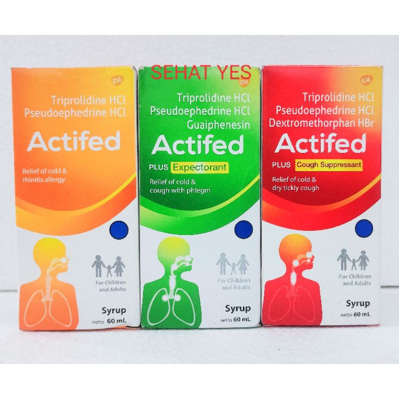 Jual ACTIFED PLUS EXPECTORANT COUGH SUPPERSSANT BATUK BERDAHAK