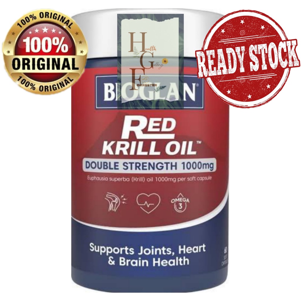 Jual Bioglan Red Krill Oil 1000mg 60 Capsules Shopee Indonesia