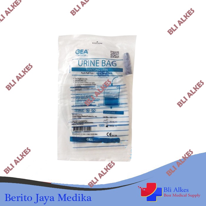 Jual Urine Bag GEA 2 lt Kantong Urin 2 L Urin Bag GEA 1 Pak Isi 10