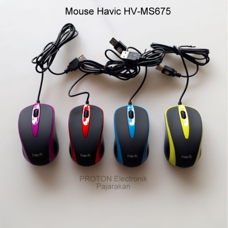 Jual Mouse USB Wired HAVIC HVMS675 . QC HIGH DEFINITION wired OPTICAL