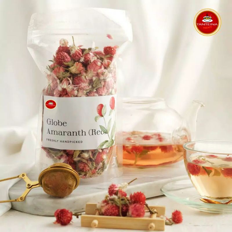 Jual GLOBE AMARANTH RED FLOWER TEA Shopee Indonesia