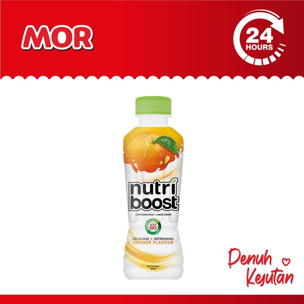 Jual NUTRI BOOST Orange Juice Milk Jus Susu Jeruk 300 ml Shopee Indonesia