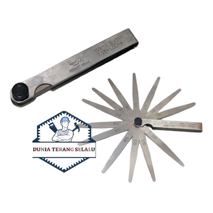 Jual Feeler Gauge TRUMPET BRAND Alat Pengukur Celah Lubang Set Lengkap