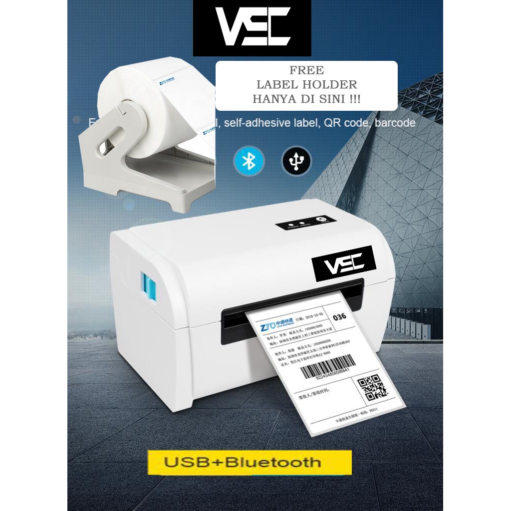 Jual PRINTER BARCODE THERMAL / LABEL PRINTER VSC LP9200UB (BLUETOOTH