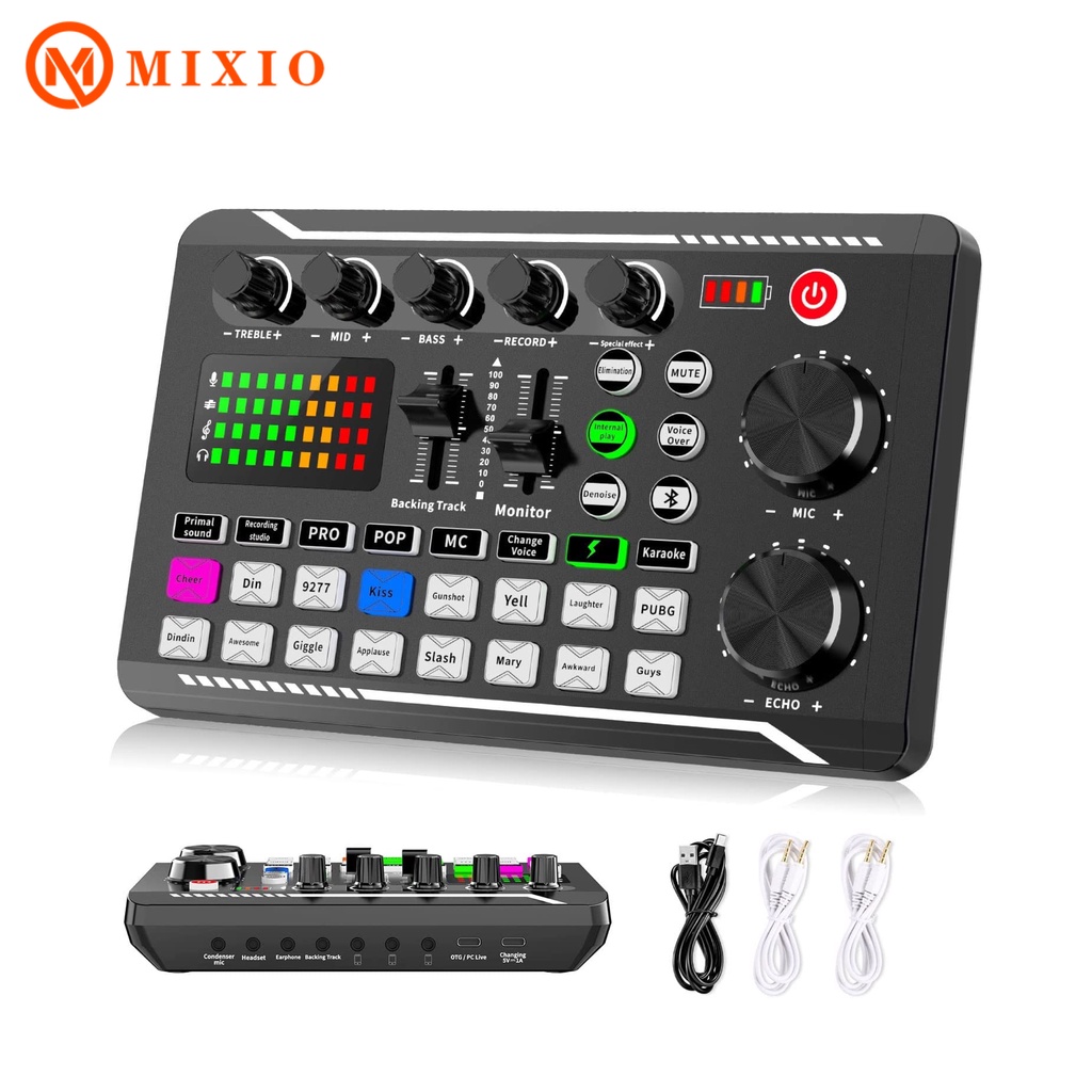 Jual MIXIO R998 Live Soundcard /Audio Mixer for Streaming/Gaming