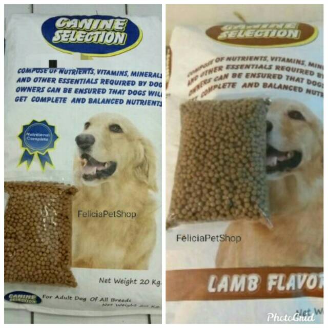 Jual Canine selection dog food repack 1kg / makanan anjing canine