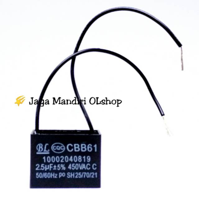 Jual Kapasitor Kipas Angin 2,5 uF / Capasitor 2,5uf Shopee Indonesia