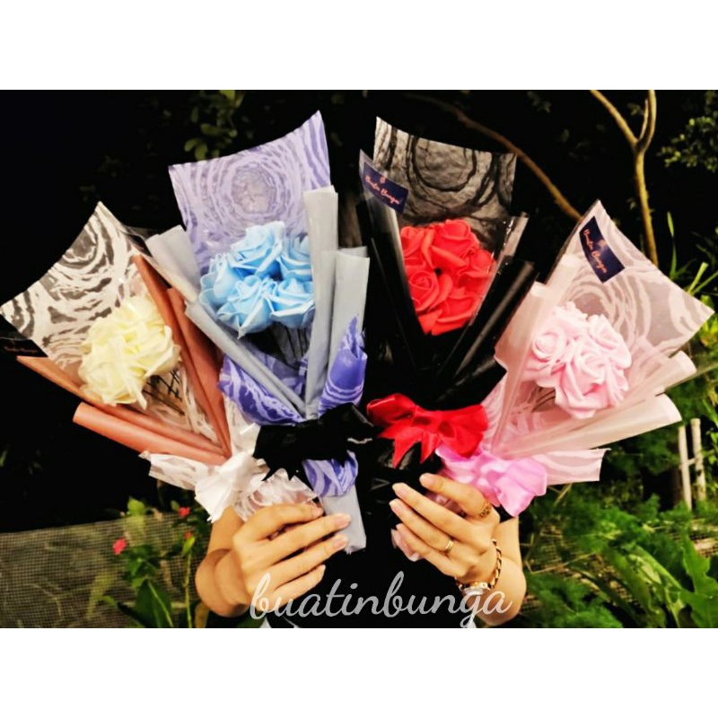 Jual Buket Bunga Mawar Artificial Mewah Hadiah Ulangtahun Birthday