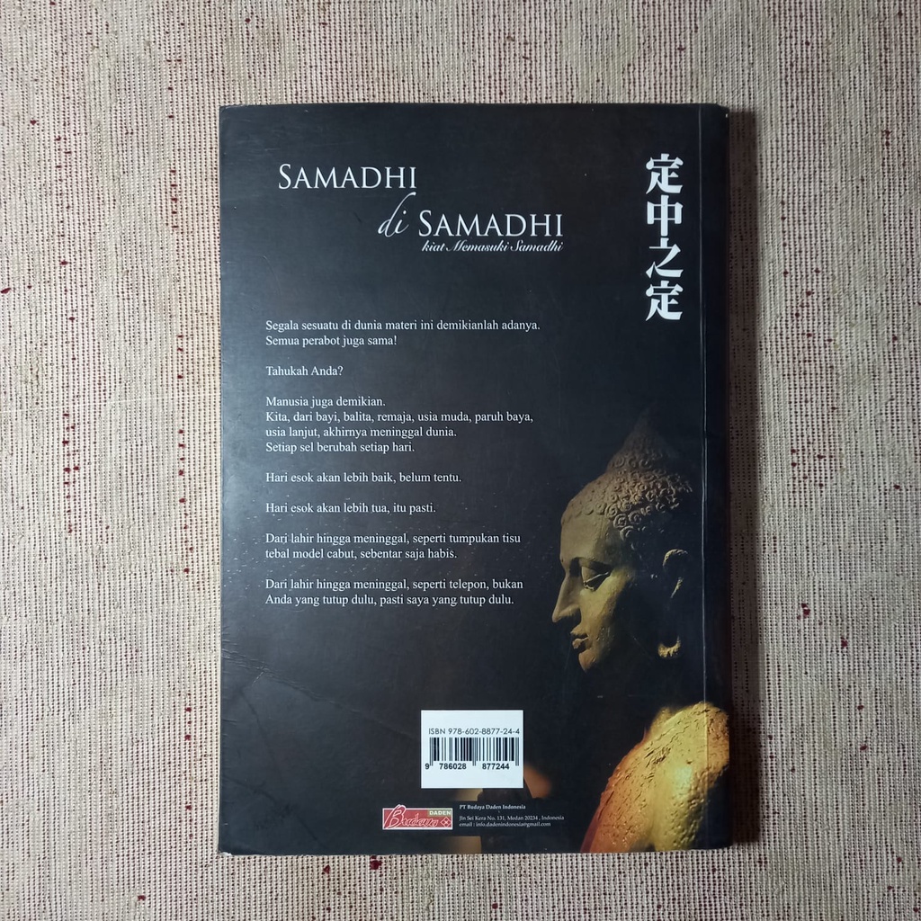 Jual Samadhi di Samadhi Kiat Memasuki Samadhi, ShengYen Lu Shopee