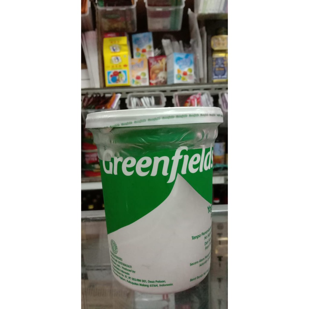 Jual Greenfield Yogurt stirred 1lt Yoghurt plain strawberry blueberry