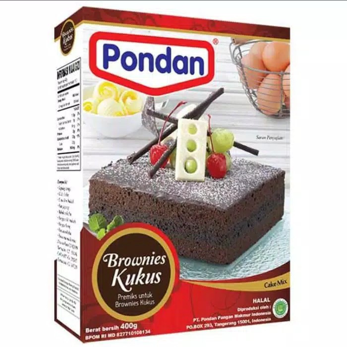 Jual PONDAN bubuk instan BROWNIES KUKUS 400gr Shopee Indonesia