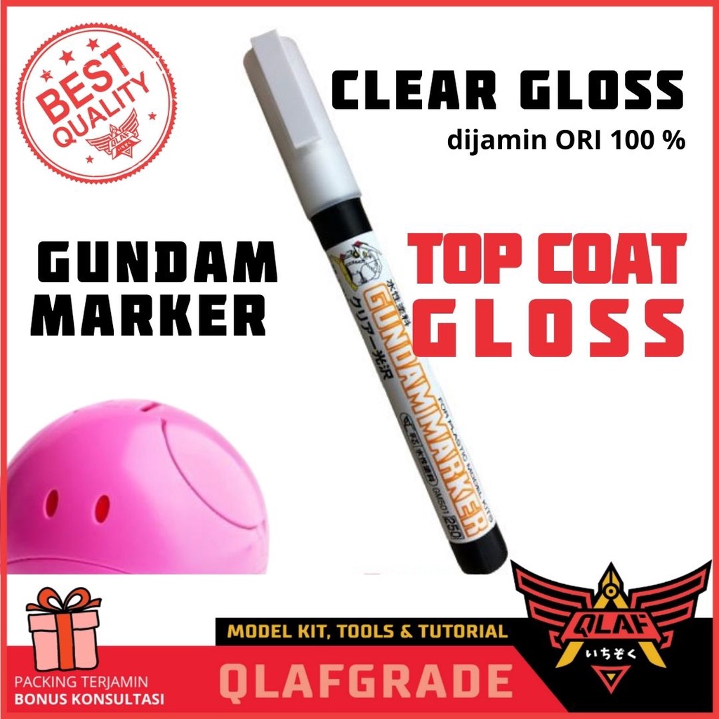 Jual GUNDAM MARKER TOP COAT GLOSS clear coating transparant GM501 pen
