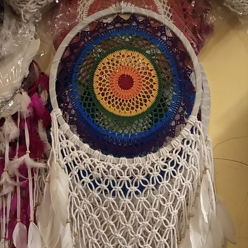 Jual MACRAME DREAMCATCHER SHABYCHIC DREAM CATCHER JUMBO BESAR MACRAME