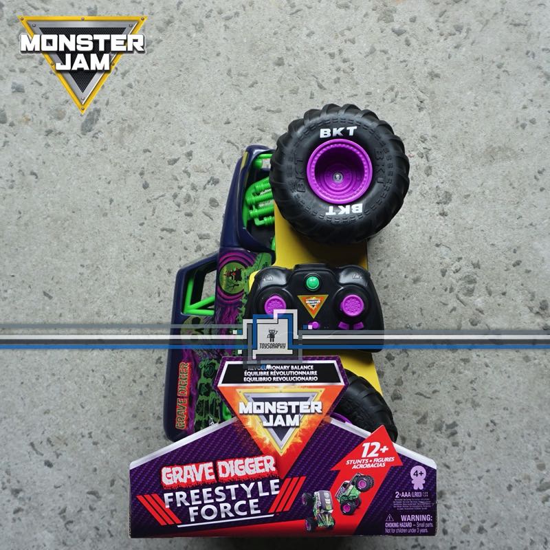 Jual Monster Jam GRAVE DIGGER Freestyle Force Remote Control 115 Scale